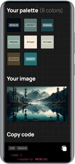 extractor de paletas de color de imagenes con symfony