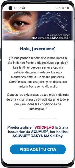 correo electornico para acuvue